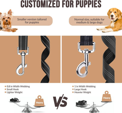 Black dog car seat belt 2-pack, view 2 of 7