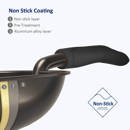Black non-stick metal cat litter scoop, view 2 of 8