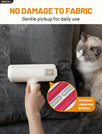 Reusable pet hair remover roller - gentle on fabric