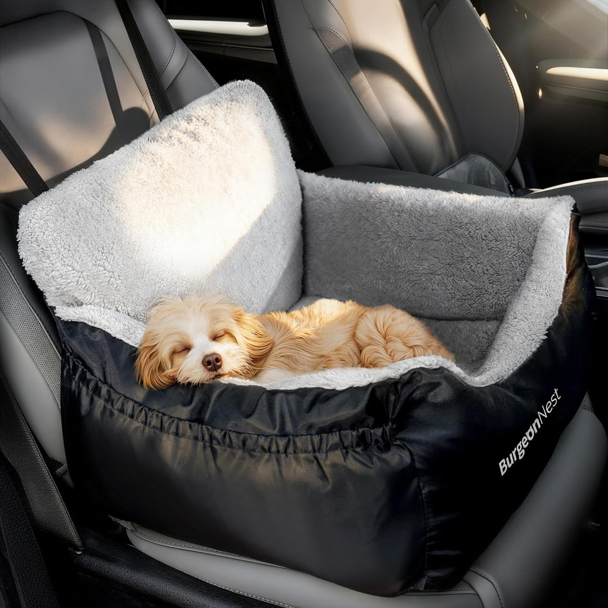 Black dog car seat for small dogs, view 2 of 9