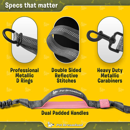 Hands-free bungee waist dog leash, view 5 of 9