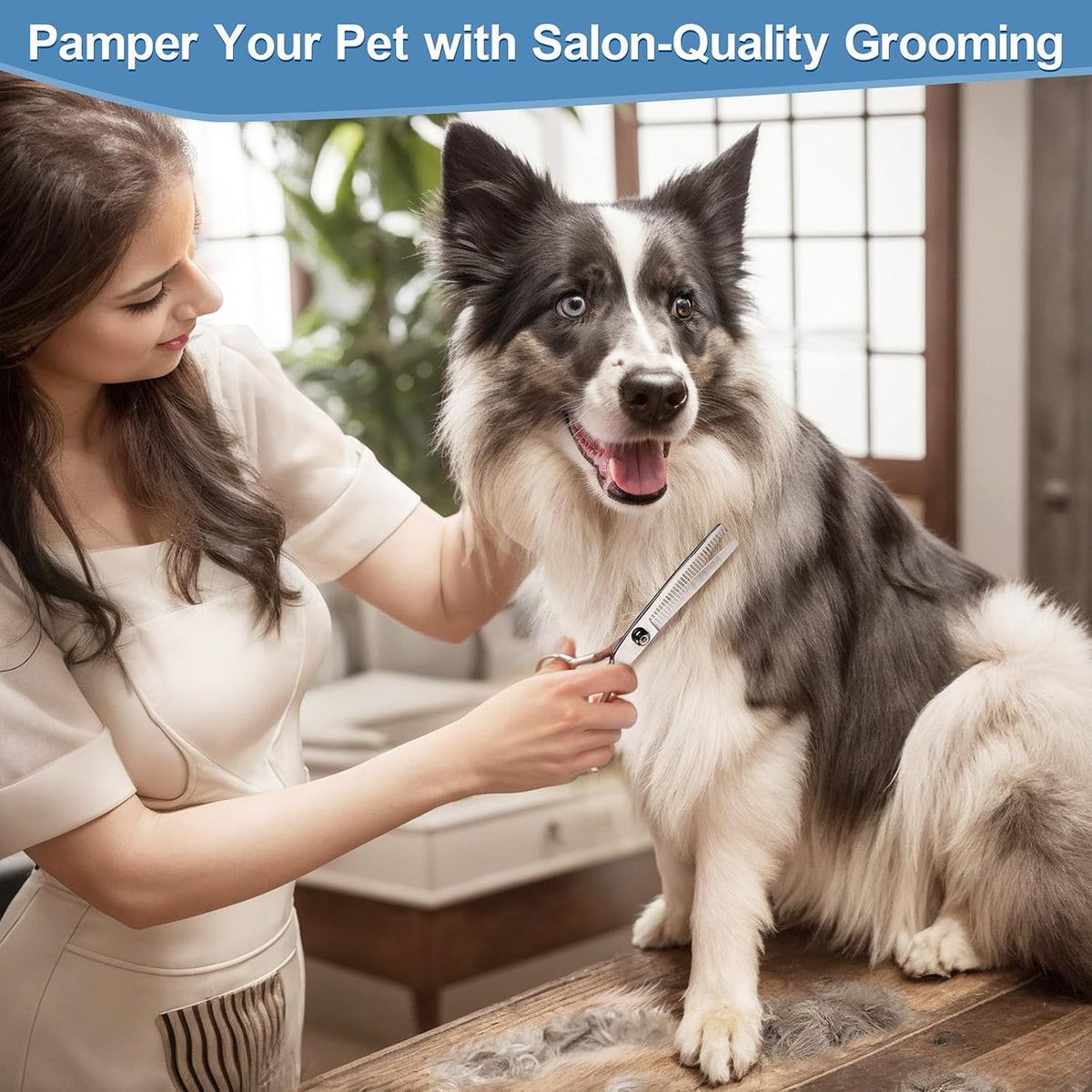 6-piece dog grooming scissors set, view 7 of 9
