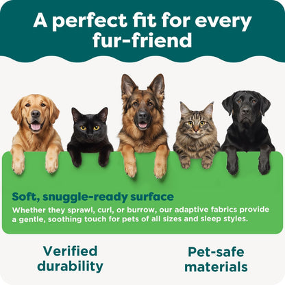 Gray reversible water-resistant sofa cover for pets - with dogs and cats