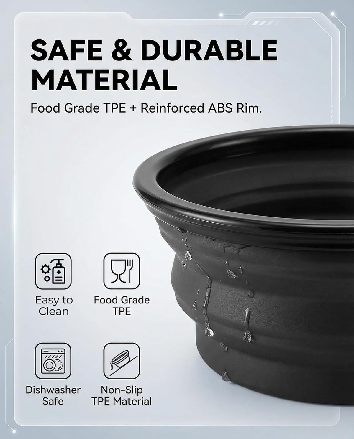 Collapsible travel dog bowls 2-pack, view 5 of 9