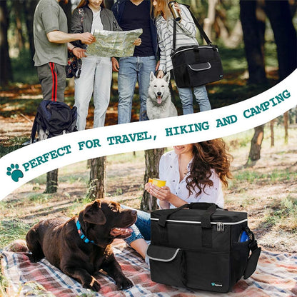 Black dog travel bag organizer, view 6 of 7