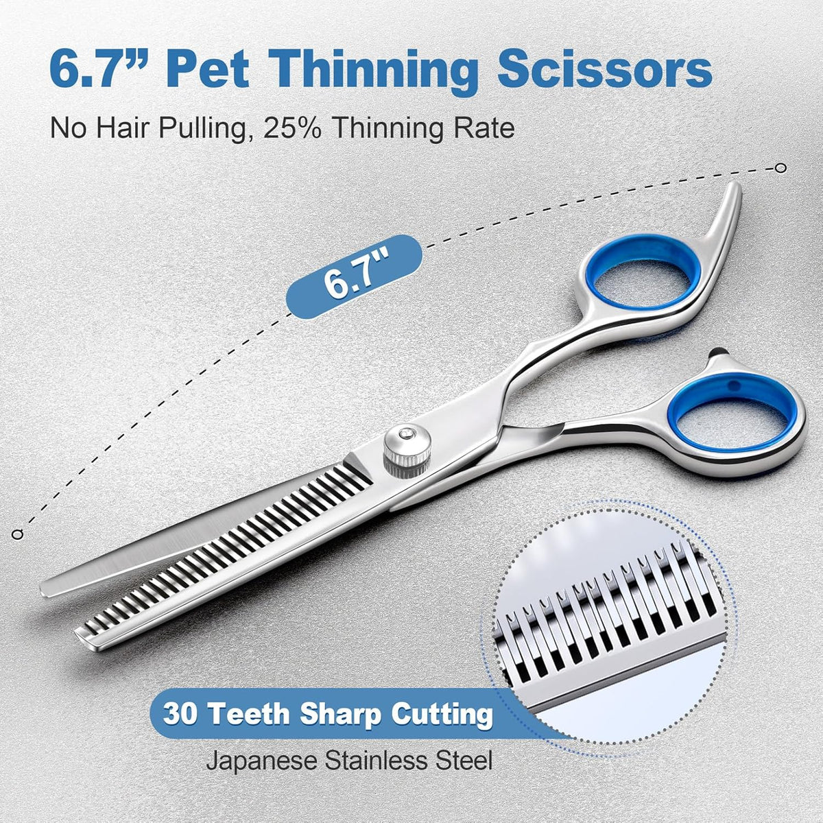6-piece dog grooming scissors set, view 6 of 9