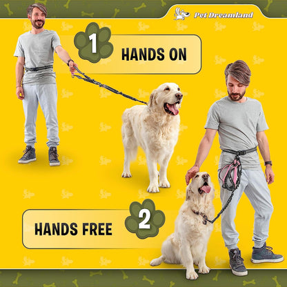 Hands-free bungee waist dog leash, view 7 of 9