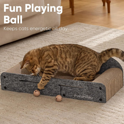 Large cardboard cat scratcher lounge bed, view 8 of 9