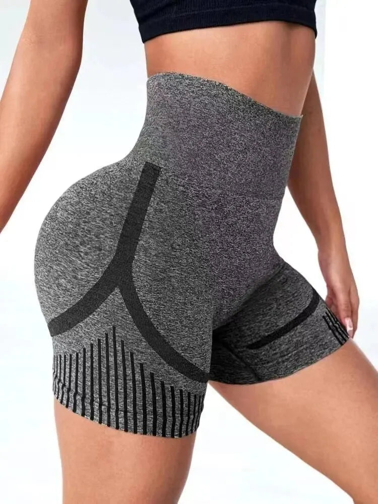 Shorts Leggings de Sport sans couture, Slim Push Up