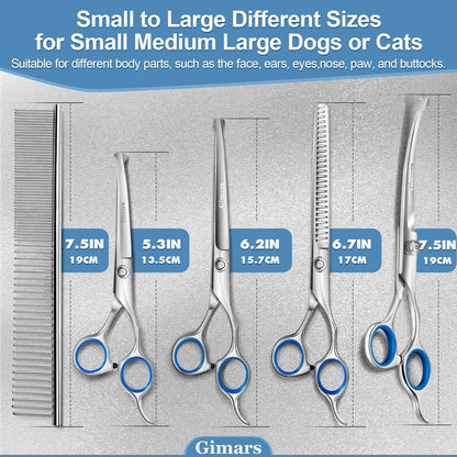 6-piece dog grooming scissors set, view 9 of 9