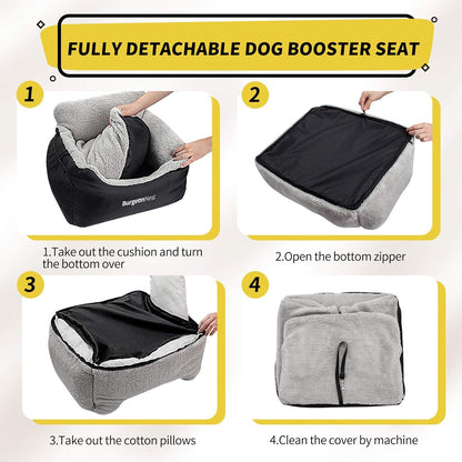 Black dog car seat for small dogs, view 6 of 9